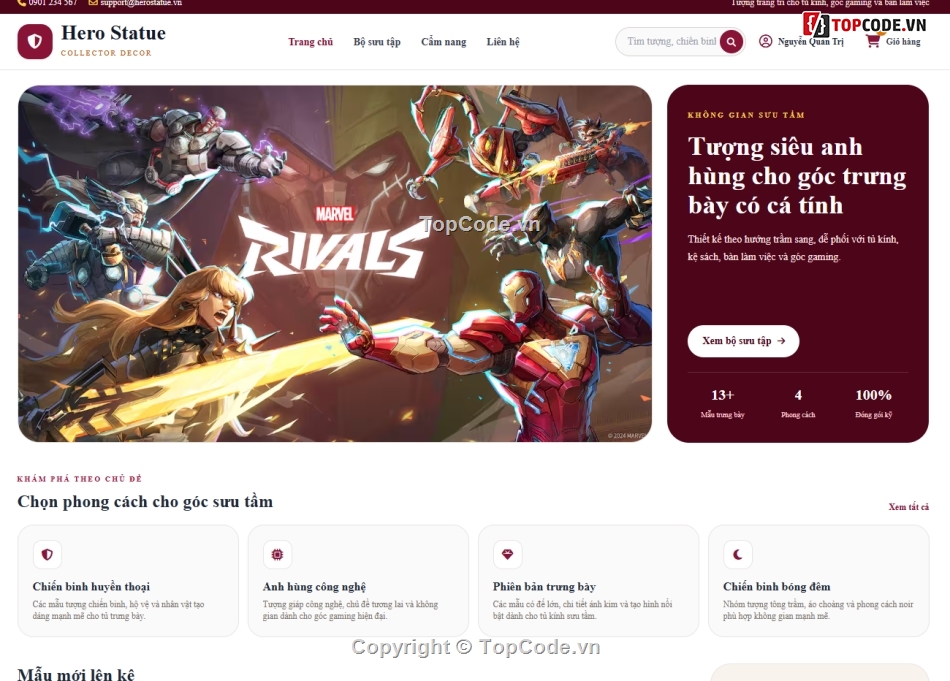 Website bán tượng,Web trang trí,bán